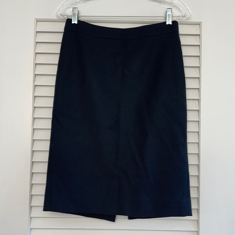 J.Crew No. 2 Pencil Skirt- Black Wool